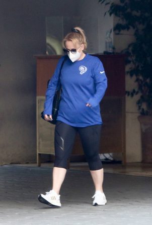 Rebel Wilson  - Leaving the Sunset Tower Hotel in West Hollywood